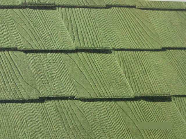 Green Asbestos Tile Shingle